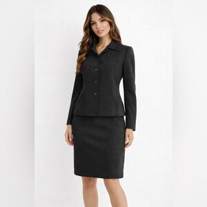 Jones New York Classic Black Blazer with skirt